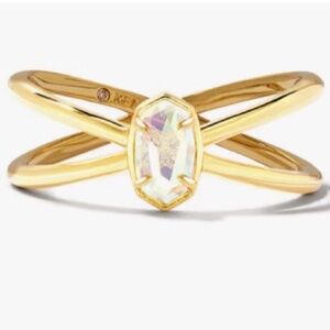 Kendra Scott Gold Ring with Iridescent Stone